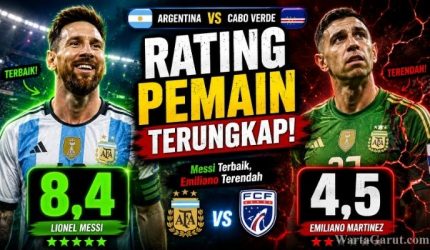 Rating Pemain Argentina vs Cabo Verde: Messi Terbaik, Emiliano Martinez Justru Jadi yang Terendah 1 ARGENTINA VS CABO VERDE
