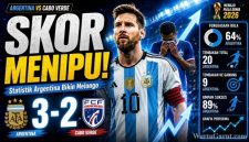 Statistik Argentina vs Cabo Verde: Dominasi Albiceleste Terbukti, Penguasaan Bola 64 Persen hingga 20 Tembakan