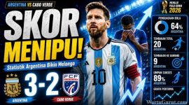 Statistik Argentina vs Cabo Verde: Dominasi Albiceleste Terbukti, Penguasaan Bola 64 Persen hingga 20 Tembakan