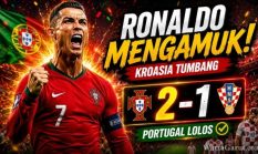Portugal vs Kroasia: Cristiano Ronaldo Bawa Portugal Menang Dramatis dan Lolos di Piala Dunia 2026