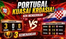 Head to Head Portugal vs Kroasia: Selecao Lebih Dominan dalam 5 Pertemuan Terakhir