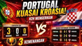 Head to Head Portugal vs Kroasia: Selecao Lebih Dominan dalam 5 Pertemuan Terakhir