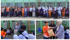 Anggota DPD RI Provinsi Jawa Barat, Agita Nurfianti, S.Psi., memberikan motivasi kepada peserta Masa Pengenalan Lingkungan Sekolah (MPLS) di Khaira Ummah Kabupaten Cirebon, Kamis (16/7/2026).