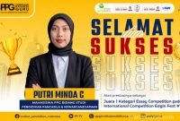 Putri Minda C, mahasiswa PPG IPI Garut, meraih Juara 1 Essay Competition pada International Competition Edgin Fest #1.