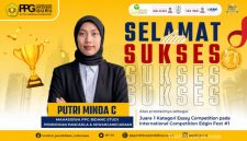 Putri Minda C, mahasiswa PPG IPI Garut, meraih Juara 1 Essay Competition pada International Competition Edgin Fest #1.