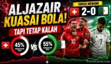 Pemain Swiss merayakan kemenangan 2-0 atas Aljazair meski kalah penguasaan bola di Piala Dunia FIFA 2026.