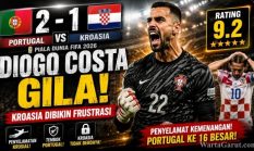 Rating Pemain Portugal vs Kroasia: Diogo Costa Tampil Gila di Piala Dunia 2026