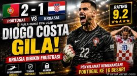 Diogo Costa tampil luar biasa saat Portugal mengalahkan Kroasia 2-1 di Piala Dunia FIFA 2026.