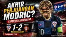 Luka Modric mencoba membawa Kroasia bangkit saat menghadapi Portugal pada babak gugur Piala Dunia FIFA 2026