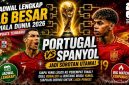 Jadwal Lengkap 16 Besar Piala Dunia 2026: Portugal vs Spanyol Jadi Sorotan Utama