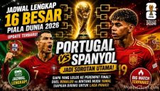 Jadwal Lengkap 16 Besar Piala Dunia 2026: Portugal vs Spanyol Jadi Sorotan Utama