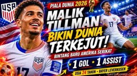 Malik Tillman Cetak Sejarah di Piala Dunia 2026, Profil Gelandang AS yang Kini Jadi Sorotan Dunia