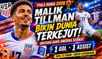 Malik Tillman Cetak Sejarah di Piala Dunia 2026, Profil Gelandang AS yang Kini Jadi Sorotan Dunia 3 Malik Tillman