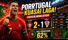 Statistik Pertandingan Portugal vs Kroasia : Selecao Dominan, Kroasia Kalah Efektifitas