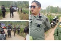 Operasi gabungan penertiban perambahan di kawasan konservasi Gunung Papandayan seluas 117 hektare di Kabupaten Garut