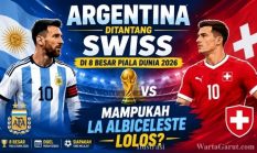 Argentina Ditantang Swiss di 8 Besar Piala Dunia 2026, Mampukah La Albiceleste Lolos?