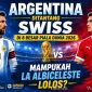 Pertandingan Argentina melawan Swiss pada babak perempat final Piala Dunia 2026 di Stadion Kansas City, Missouri.