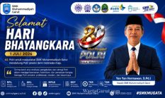 SMK Muhammadiyah Garut Ucapkan Selamat Hari Bhayangkara ke-80, Yan Yan Hermawan Apresiasi Dedikasi Polri