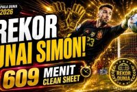 Unai Simón Pecahkan Rekor Clean Sheet Piala Dunia 2026, Ini Profil, Karier, dan Statistik Kiper Spanyol