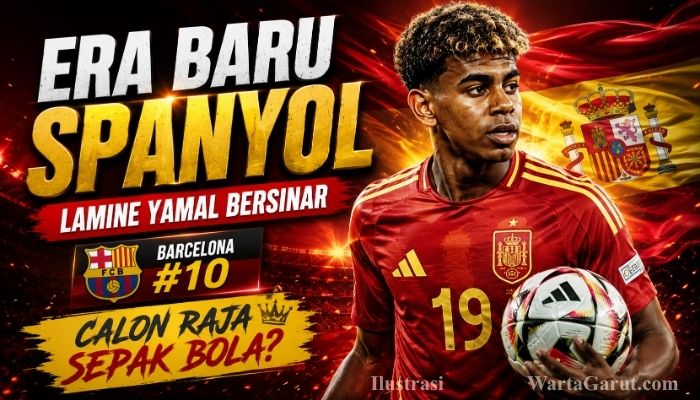 Lamine Yamal saat membela Timnas Spanyol di Piala Dunia FIFA 2026. Penyerang muda Barcelona itu terus menjadi sorotan berkat performa impresifnya.