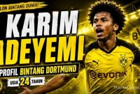 Karim Adeyemi saat memperkuat Borussia Dortmund. Penyerang Timnas Jerman itu dikenal memiliki kecepatan tinggi dan kemampuan bermain di beberapa posisi lini depan.( Foto: ilustrasi)