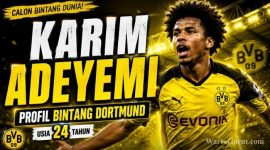 Karim Adeyemi saat memperkuat Borussia Dortmund. Penyerang Timnas Jerman itu dikenal memiliki kecepatan tinggi dan kemampuan bermain di beberapa posisi lini depan.( Foto: ilustrasi)