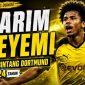 Karim Adeyemi saat memperkuat Borussia Dortmund. Penyerang Timnas Jerman itu dikenal memiliki kecepatan tinggi dan kemampuan bermain di beberapa posisi lini depan.( Foto: ilustrasi)