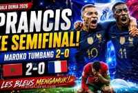 Skor Prancis vs Maroko 2026, Mbappe dan Dembele Antar Les Bleus ke Semifinal