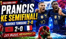 Skor Prancis vs Maroko 2026: Les Bleus Menang 2-0, Mbappe Antar ke Semifinal Piala Dunia