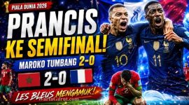 Skor Prancis vs Maroko 2026, Mbappe dan Dembele Antar Les Bleus ke Semifinal