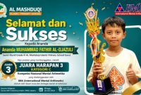 Santri Murid Al Mashduqi Islamic Primary School Garut, Juara Harapan 3 Mental Aritmetika Nasional