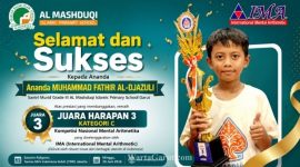 Santri  Murid Al Mashduqi Islamic Primary School Garut, Juara Harapan 3 Mental Aritmetika Nasional