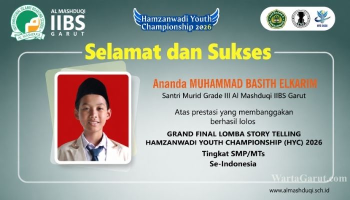 Santri Murid Al Mashduqi IIBS Garut Lolos Grand Final HYC 2026, Siap Bersaing di Tingkat Nasional