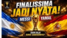Lionel Messi dan Lamine Yamal menjelang final Spanyol vs Argentina pada Piala Dunia 2026 yang disebut sebagai Finalissima sesungguhnya