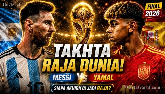 Lionel Messi dan Lamine Yamal menjadi sorotan menjelang Final Piala Dunia 2026 saat Argentina menghadapi Spanyol dalam duel dua generasi sepak bola dunia.