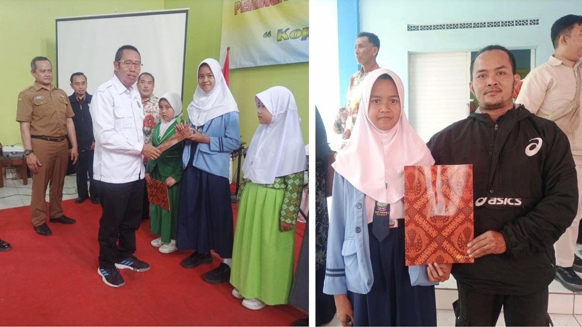 Darmawan mengaku bantuan pendidikan dari Koperasi Padamukti membantu memenuhi kebutuhan sekolah putrinya yang berprestasi.
