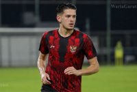 Justin Hubner dipastikan belum dapat memperkuat Timnas Indonesia pada laga melawan Kamboja.