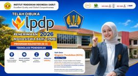 Institut Pendidikan Indonesia (IPI) Garut resmi membuka Penerimaan Mahasiswa Baru 2026 Program Magister (S-2) Teknologi Pendidikan berakreditasi Unggul dengan masa studi dua tahun.