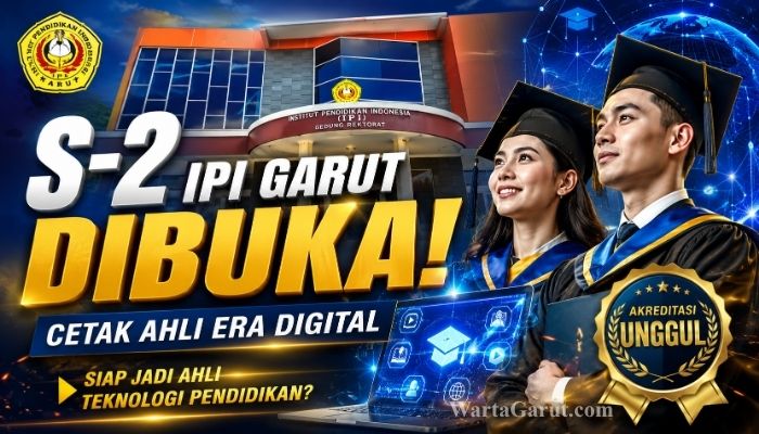 Institut Pendidikan Indonesia (IPI) Garut membuka PMB 2026 Program Magister (S-2) Teknologi Pendidikan berakreditasi Unggul untuk mencetak ahli teknologi pendidikan yang siap menghadapi era digital.
