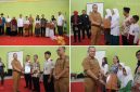 Kepala Dinas Koperasi dan UKM Kabupaten Garut memaparkan perkembangan pembangunan KDMP pada peringatan Hari Koperasi Nasional 2026.
