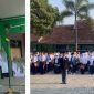 Kepala Kantor Kementerian Agama Kabupaten Garut, Dr. H. Saepulloh, S.Ag., M.Pd.I., memberikan sambutan pada pembukaan MATSAMA MAN 1 Garut di lapangan upacara MAN 1 Garut, Senin (13/7/2026).