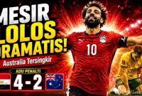 Australia vs Mesir Berakhir Dramatis, Mohamed Salah Bawa The Pharaohs Menang Adu Penalti