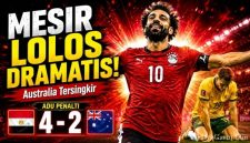 Australia vs Mesir Berakhir Dramatis, Mohamed Salah Bawa The Pharaohs Menang Adu Penalti