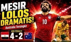 Australia vs Mesir Berakhir Dramatis, Mohamed Salah Bawa The Pharaohs Menang Adu Penalti