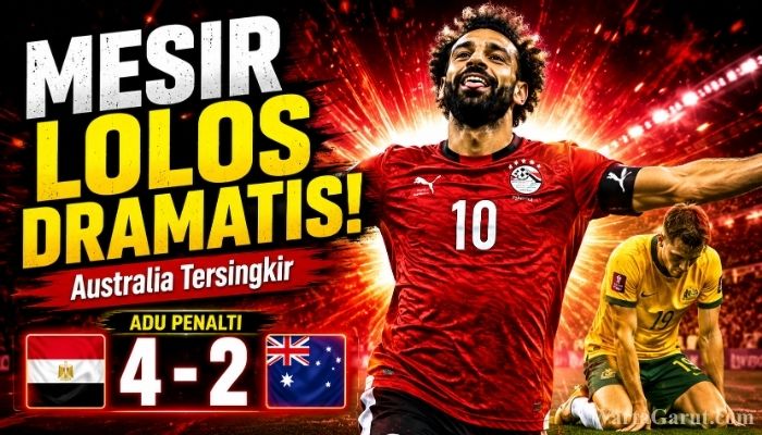 Australia vs Mesir Berakhir Dramatis, Mohamed Salah Bawa The Pharaohs Menang Adu Penalti