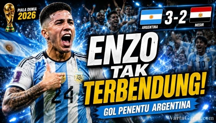 Enzo Fernández Antar Argentina Menang, Gelandang Chelsea Cetak Gol Penting Lawan Mesir