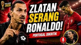 ‎Zlatan Ibrahimovic memberikan komentar terkait permainan Portugal setelah tersingkir dari Piala Dunia 2026. Pernyataannya mengenai Cristiano Ronaldo menjadi sorotan.