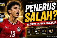 Haissem Hassan beraksi saat membela Timnas Mesir pada laga Piala Dunia 2026. Winger Real Oviedo itu menyumbang satu assist saat menghadapi Argentina
