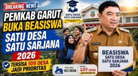 Ilustrasi sosialisasi Program Beasiswa Satu Desa Satu Sarjana Garut Tahun Anggaran 2026.