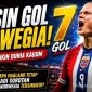 Erling Haaland saat membela Timnas Norwegia di Piala Dunia 2026. Striker Manchester City ini menjadi tumpuan lini depan dan tampil sebagai salah satu pencetak gol terbanyak turnamen.
